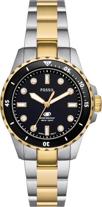 Fossil Damenuhr BLUE DIVE (Orologio da polso analogico, 36 mm)