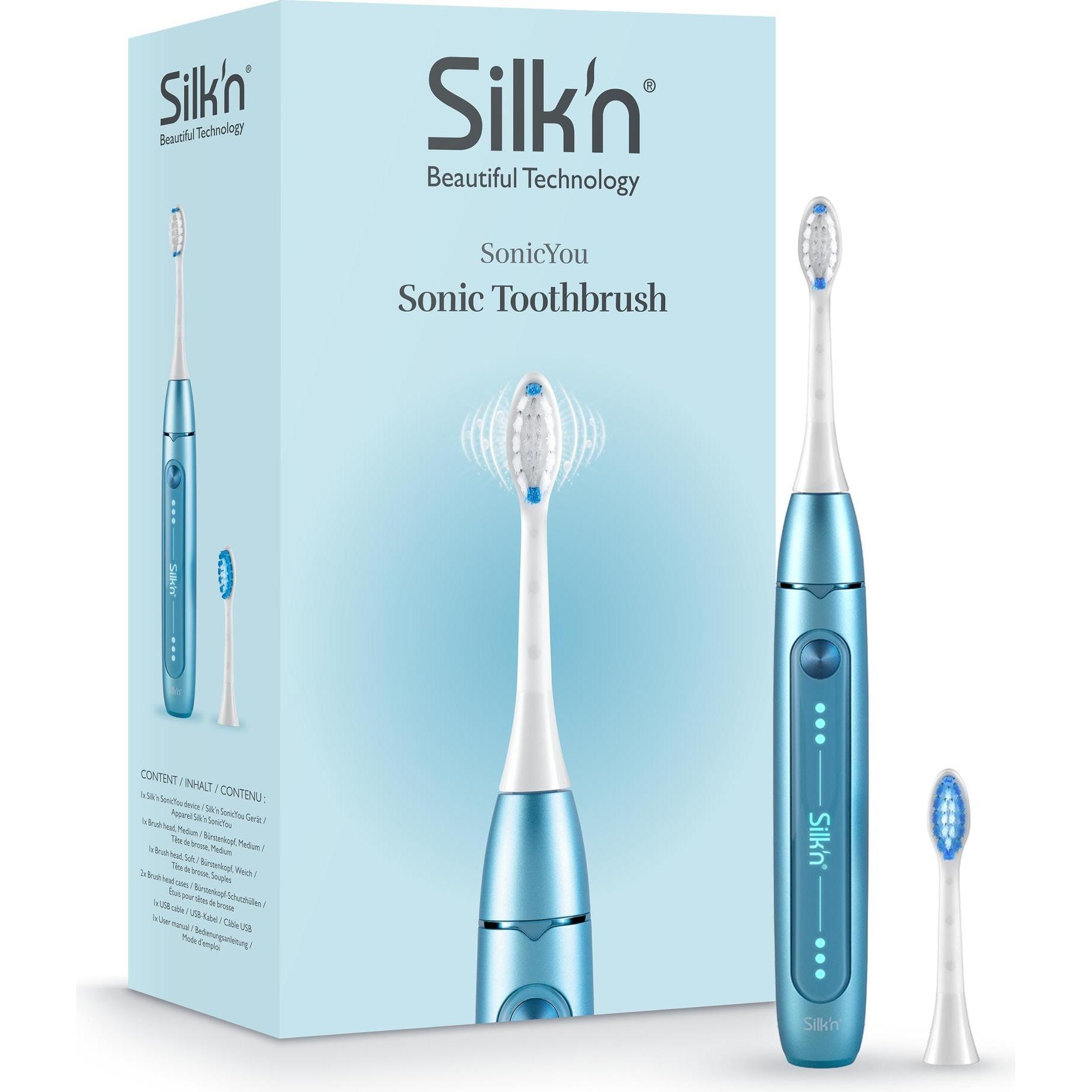 Silk'n, Elektrische Zahnbürste, Schallzahnbürste Sonic You Hellblau (Schallzahnbürste)