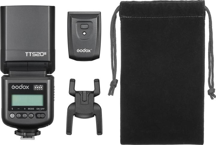 Produktbild Godox TT520III Camera Flash with LCD Screen (Aufsteckblitz, Canon, Fujifilm, Nikon, Olympus, Panasonic, Sony)