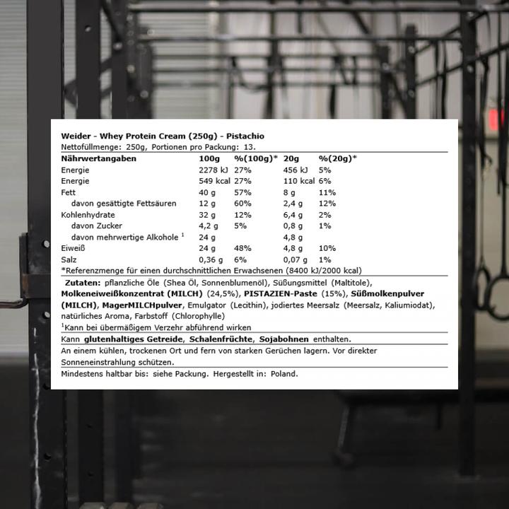 Actual product image Weider Whey Protein Cream (286 g)