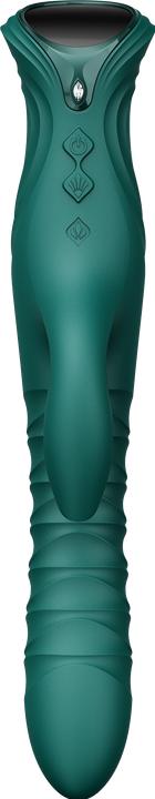 Produktbild Zalo Rabbit-Vibrator mit Stossfunktion – Grün