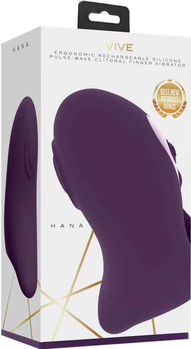 Actual product image Shots Hana - Pulse Wave Finger Vibrator - Purple