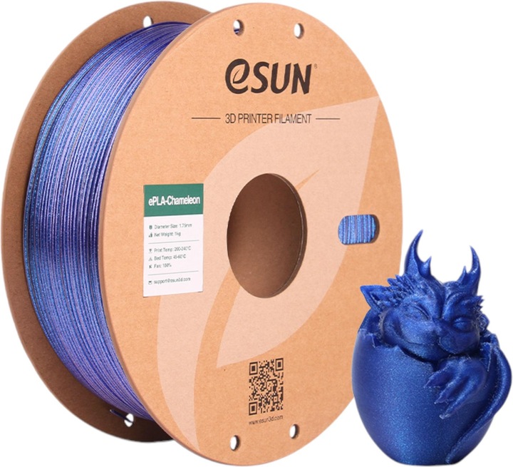Produktbild eSUN ePLA-Chameleon Galaxy Blau Filament 1.75mm 1Kg (PLA, 1.75 mm, 1000 g, Blau)
