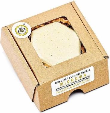 Produktbild Miodowa Mydlarnia Honig Badebombe 80g (Badeperlen)