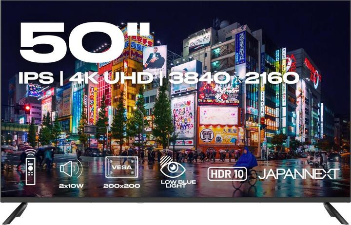Image du produit Japannext 127,0cm JN-IPS500UHD60F 16:9 3x HDMI UHD (50", LCD, LED, 4K)