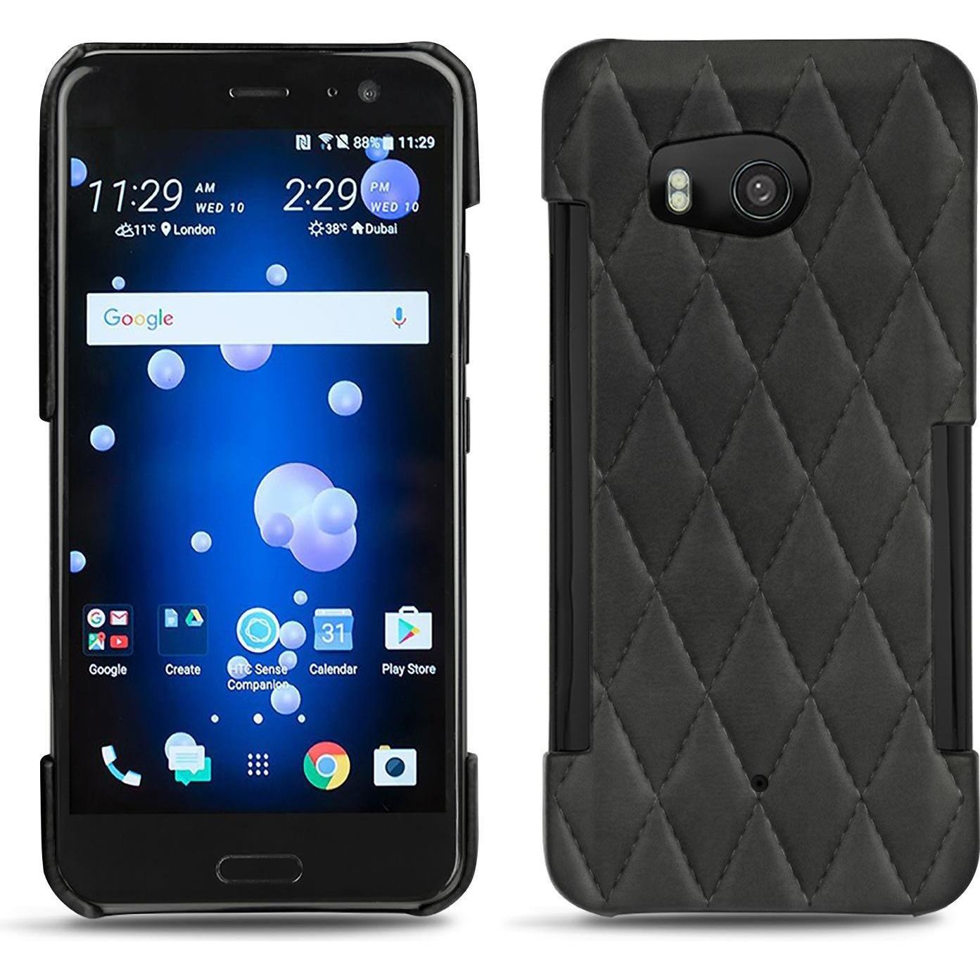 Noreve Lederschutzhülle (HTC U11), Smartphone Hülle, Schwarz