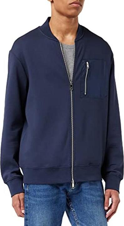 Produktbild Armani Exchange Herrenpullover mit langen Ärmeln, Logo links, Vordertasche und Strickdetails (S)