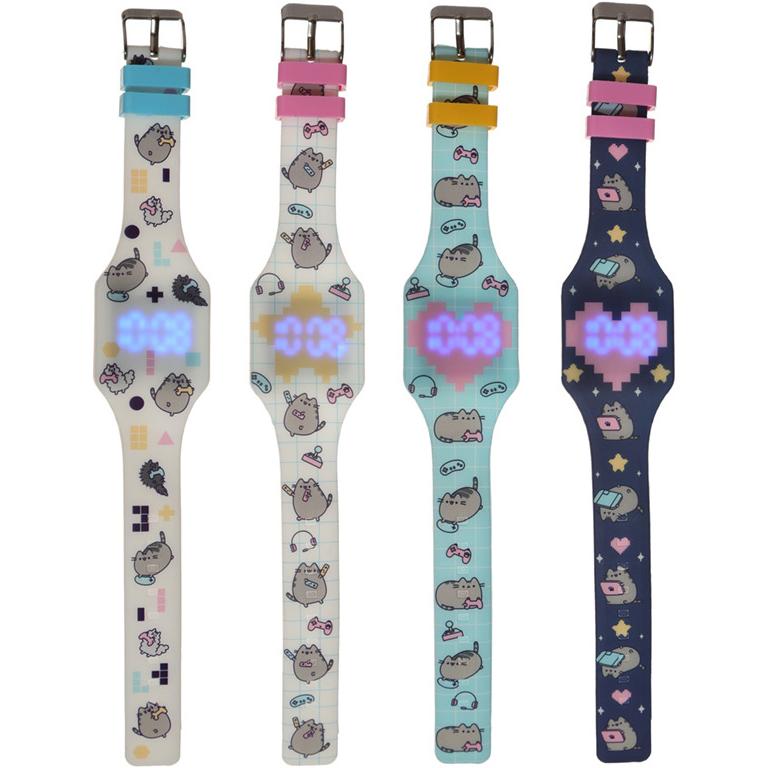 Puckator, Orologio da polso, Orologio digitale in silicone del gatto Pusheen, Multicolore, (Orologio digitale)