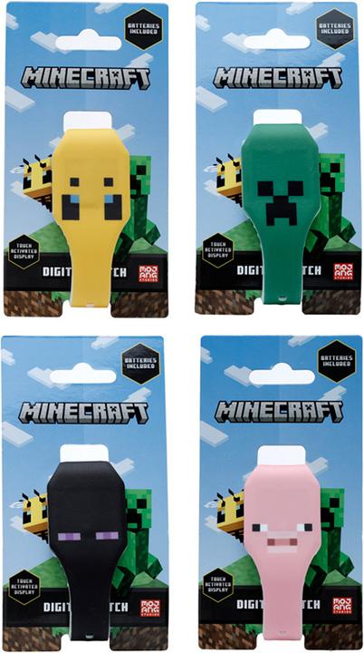 Immagine prodotto Puckator Orologio digitale in silicone con facce di Minecraft (Orologio digitale)