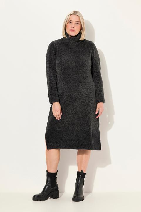 Actual product image Ulla Popken Chenille Long Sleeve Turtleneck Dress (46, 48)