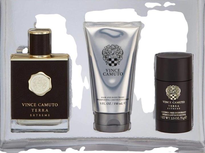 Actual product image Vince Camuto Terra Extreme Eau de Parfum Spray Cologne for Men Gift Set Brown (Perfume set)