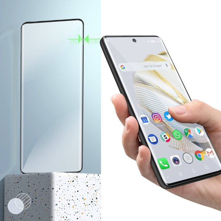 Produktbild Avizar 9H Härtegrad Glas-Displayschutzfolie (1 Stück, Huawei Nova 11 Pro)