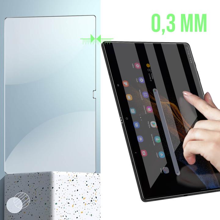 Actual product image Avizar 9H hardness glass display protection film (1 Piece, Samsung Galaxy Tab S10 Ultra)