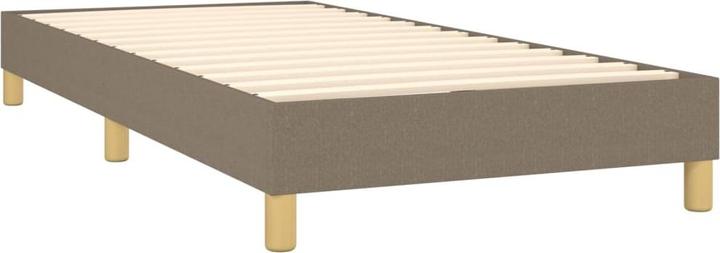 Produktbild VidaXL Boxspringbett Mit Matratze Stoff Taupe (80 x 200 cm)