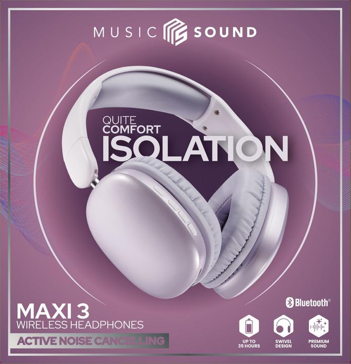 Produktbild Cellularline Music & Sound Bluetooth Headphone MAXI 3 (27 h, Kabelgebunden, Kabellos)