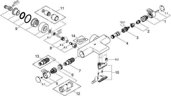 Produktbild Grohe 34174001 Badarmatur