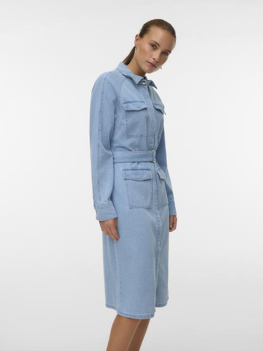 Actual product image Vero Moda VMLINEA Langes Kleid Jeanskleid (L)