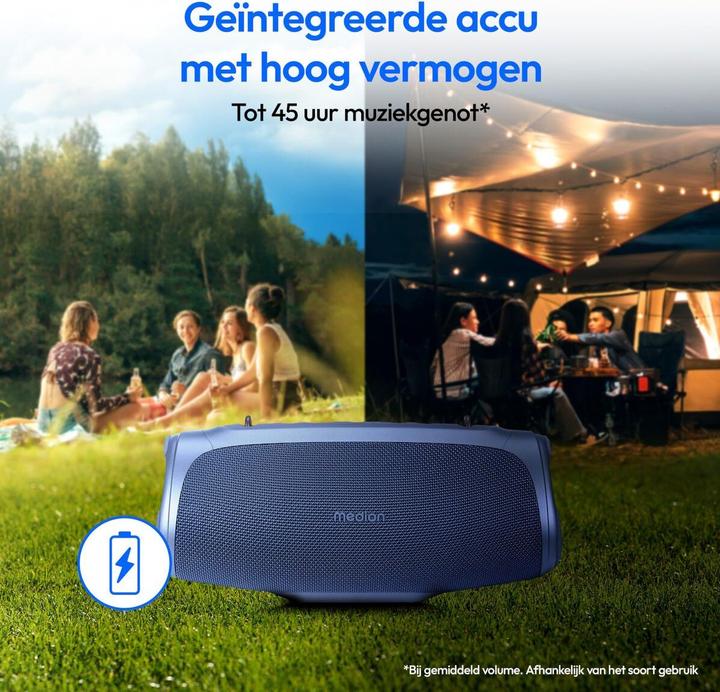 Actual product image Medion LIFE® P61746 Portable Bluetooth® speaker (42 h)