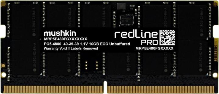 Image du produit Mushkin SO-DIMM 32 GB DDR5-5600 (noir, MRP5T560LKKD32G28, Redline PRO) (1 x 32GB, 5600 MHz, RAM DDR5, SO-DIMM)