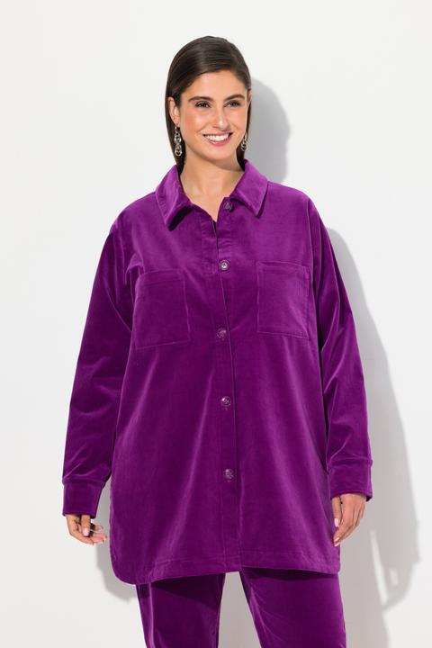 Produktbild Ulla Popken Cordjacke, A-Linie, Hemdkragen, Langarm (54)