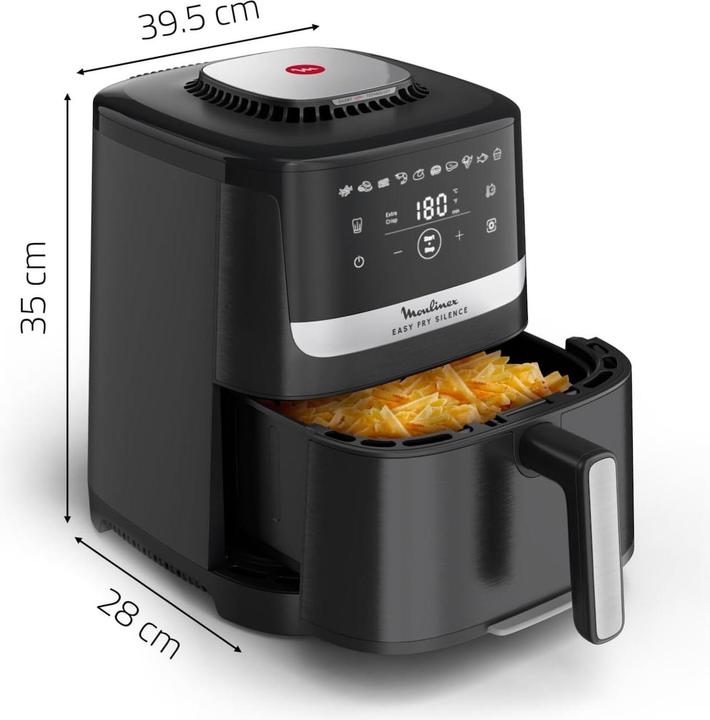 Image du produit Moulinex Easy Fry Silence XL Black We 176Oil Less Fryer See Manufacturer Datasheet BlackRed