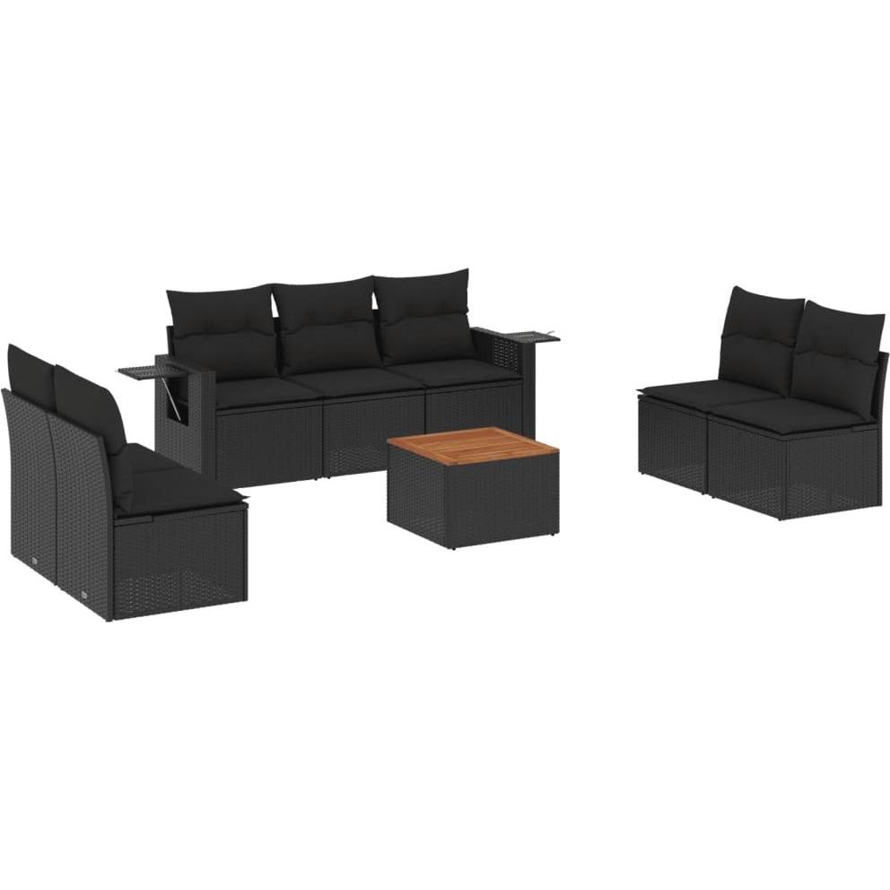 VidaXL, Gartenlounge, 10-tlg. Garten-Lounge-Set mit Kissen