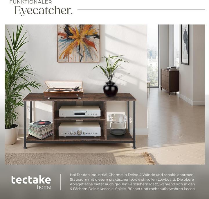 Image du produit tectake Étagère TV (110 x 40 x 50.50 cm)