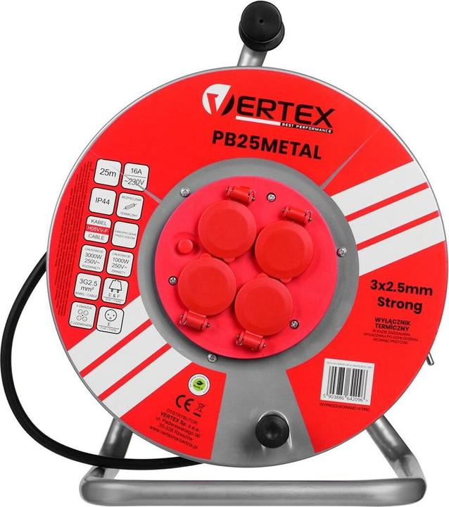 Actual product image Vertex Extension drum (25 m, 2.50 mm²)