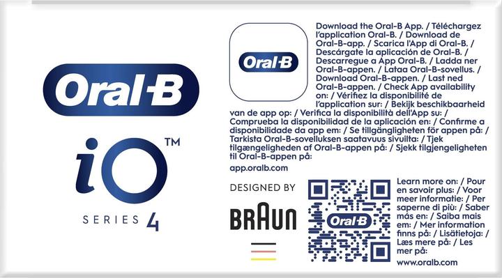 Actual product image Oral-B iO Series 4 (Oscillating toothbrush)