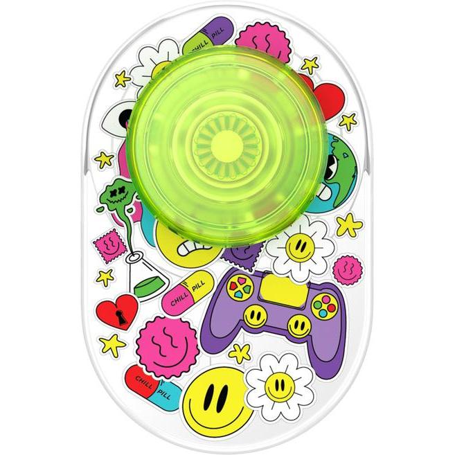 PopSockets PopGrip MagSafe Bright Psych, Smartphone Halterung