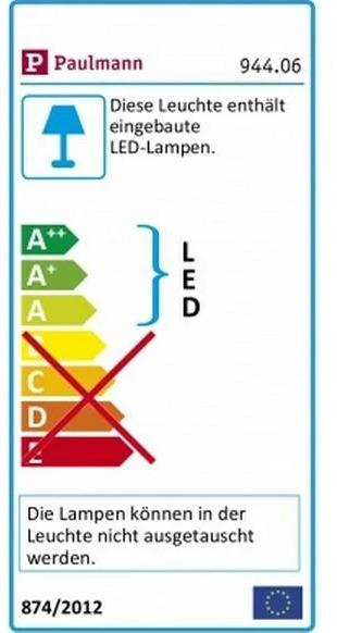 Label énergétique Paulmann Swivea (460 lm, IP44)
