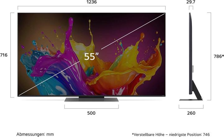Actual product image LG 55QNED86T6A (55", QNED86, QNED, 4K, 2024)