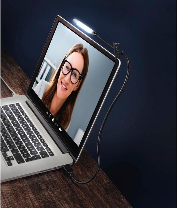 Actual product image Hama Notebook light, with 7 LEDs, 3 color modes, touch sensor