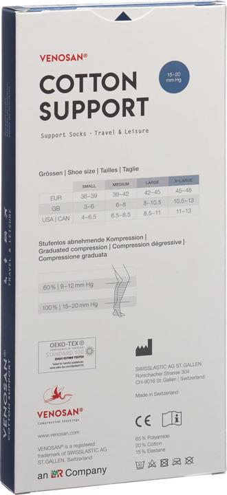 Immagine prodotto Venosan COTTON SUPPORT Socks A-D XL navy (XL)