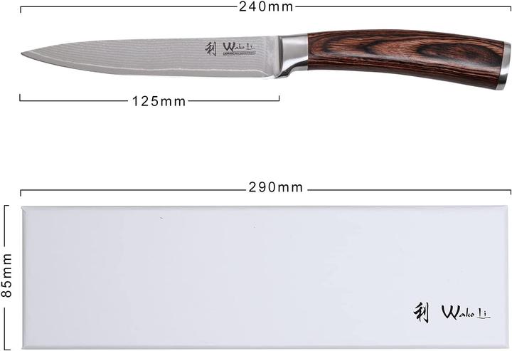 Produktbild Wakoli Damastmesser 12,50cm (12.50 cm)