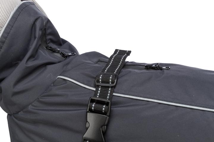 Productafbeelding Trixie Calvi frakke, S: 40 cm, zwart (S, Hondenvacht)