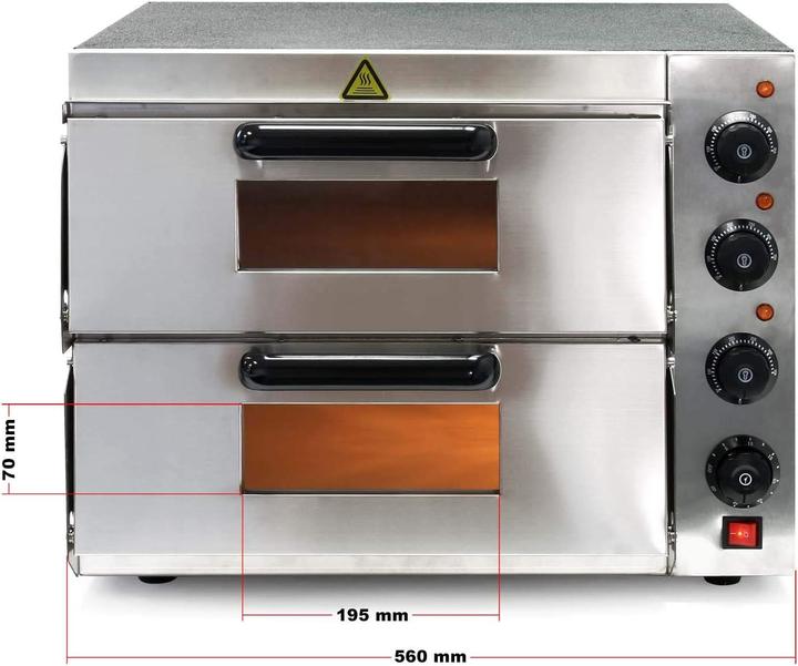 Produktbild Wiltec 2-Etagen Pizza-Backofen
