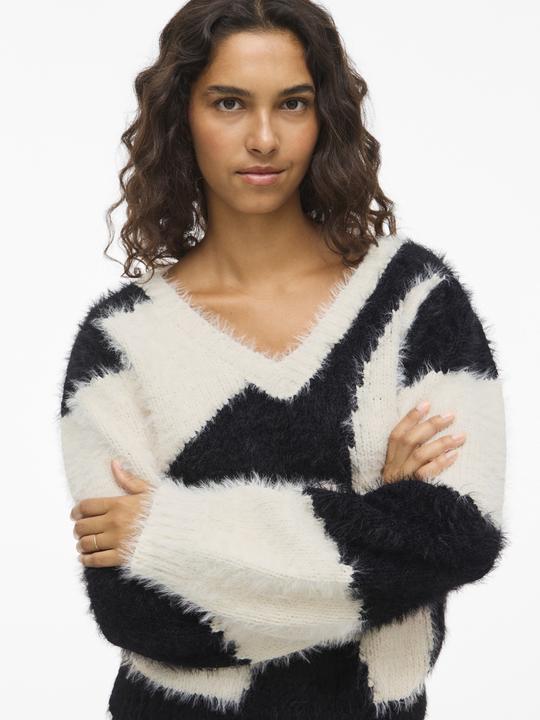 Immagine prodotto Vila VIKUNNUO V-Ausschnitt Strickpullover (M)