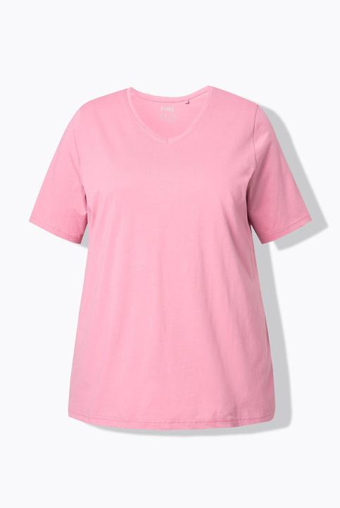 Produktbild Ulla Popken T-Shirts, 2er-Pack, V-Ausschnitt, Halbarm (50, 52)