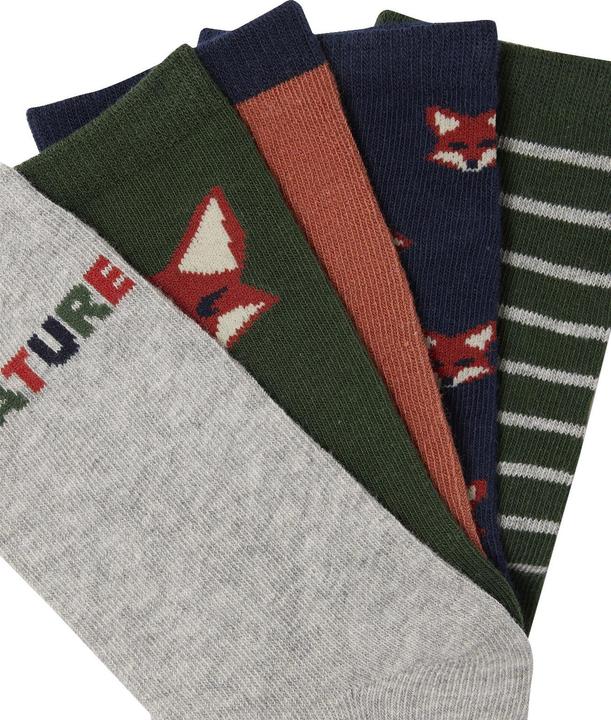 Actual product image Vertbaudet 5er-Pack Socken FUCHS, Kinder (5-pack, 23)