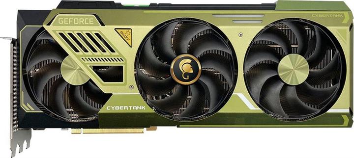Manli nvidia geforce rtx 4080 gallardo 16gb grafična kartica sprednji pogled s tremi ventilatorji