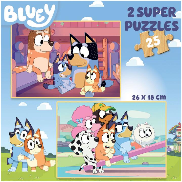 Immagine prodotto Educa Bluey 2 X 25, Legno (25 pezzi)