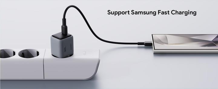 Produktbild Aukey Comet Mini 30W GaN PD PA-C1 1-Port, Wall Charger Grey (30 W, 1 Port)