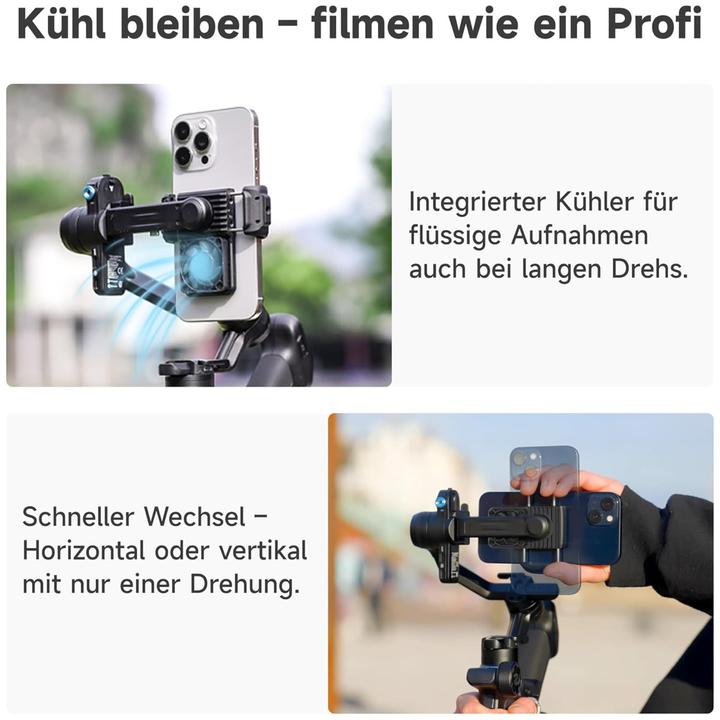 Actual product image Feiyu SCORP-Mini3 Pro 3-Axis Handheld Gimbal for Camera (Action camera, Single-lens reflex camera, Smartphone, System camera, 2 kg)