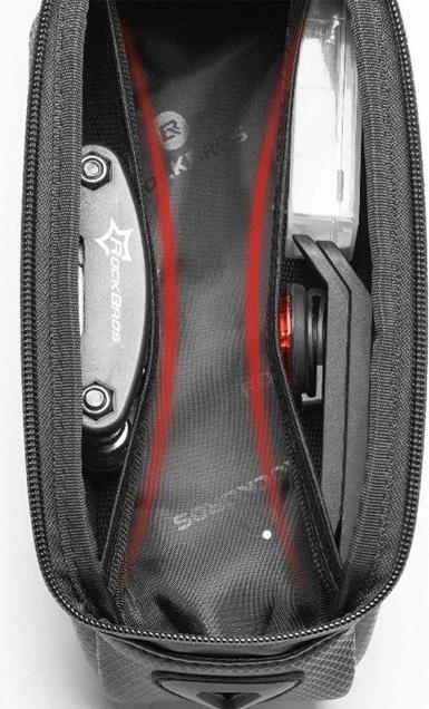 Produktbild Rockbros B68-1 armored bicycle bag for phone 1.5l - black (1.70 l, Rahmentasche)