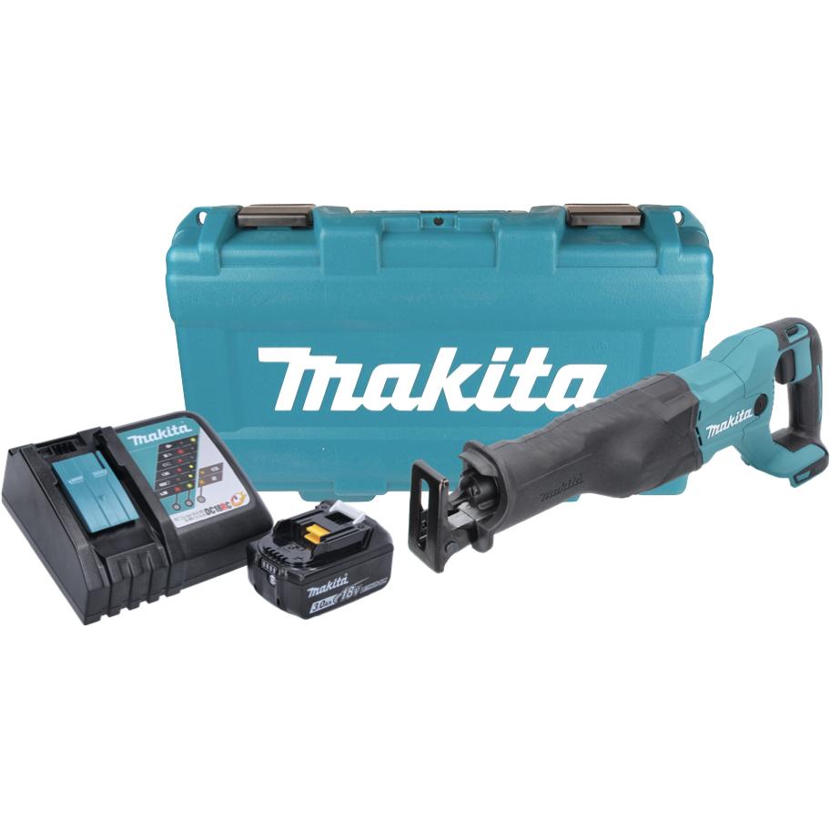 Thumbnail - Makita, Säbelsäge, DJR 186 RF1K Akku Reciprosäge Säbelsäge 18 V + 1x Akku 3,0 Ah + Ladegerät + Koffer