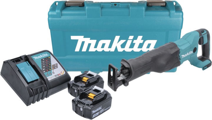 Actual product image Makita DJR 186 RFK Battery Reciprocating Saw 18 V + 2x Battery 3.0 Ah + Charger + Case