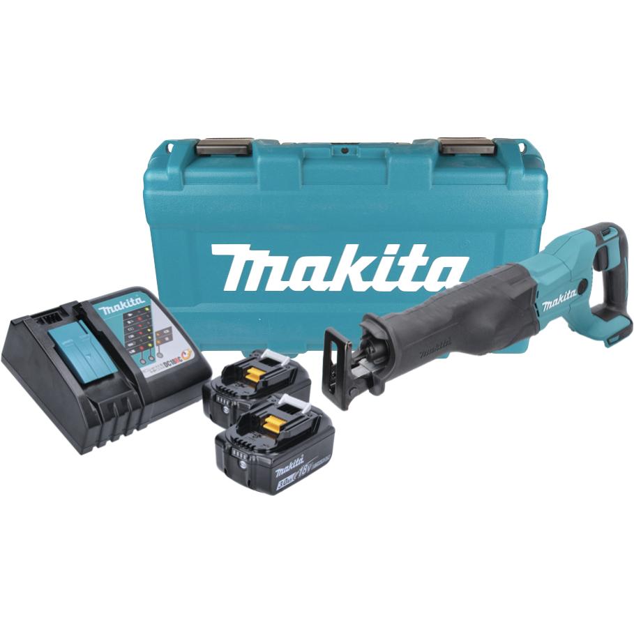 Thumbnail - Makita, Säbelsäge, DJR 186 RFK Akku Reciprosäge Säbelsäge 18 V + 2x Akku 3,0 Ah + Ladegerät + Koffer