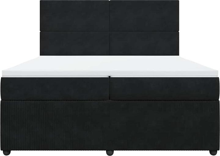 Actual product image vidaXL Bo x spring bed with mattress 200 x 200 cm velvet (200 x 200 cm)