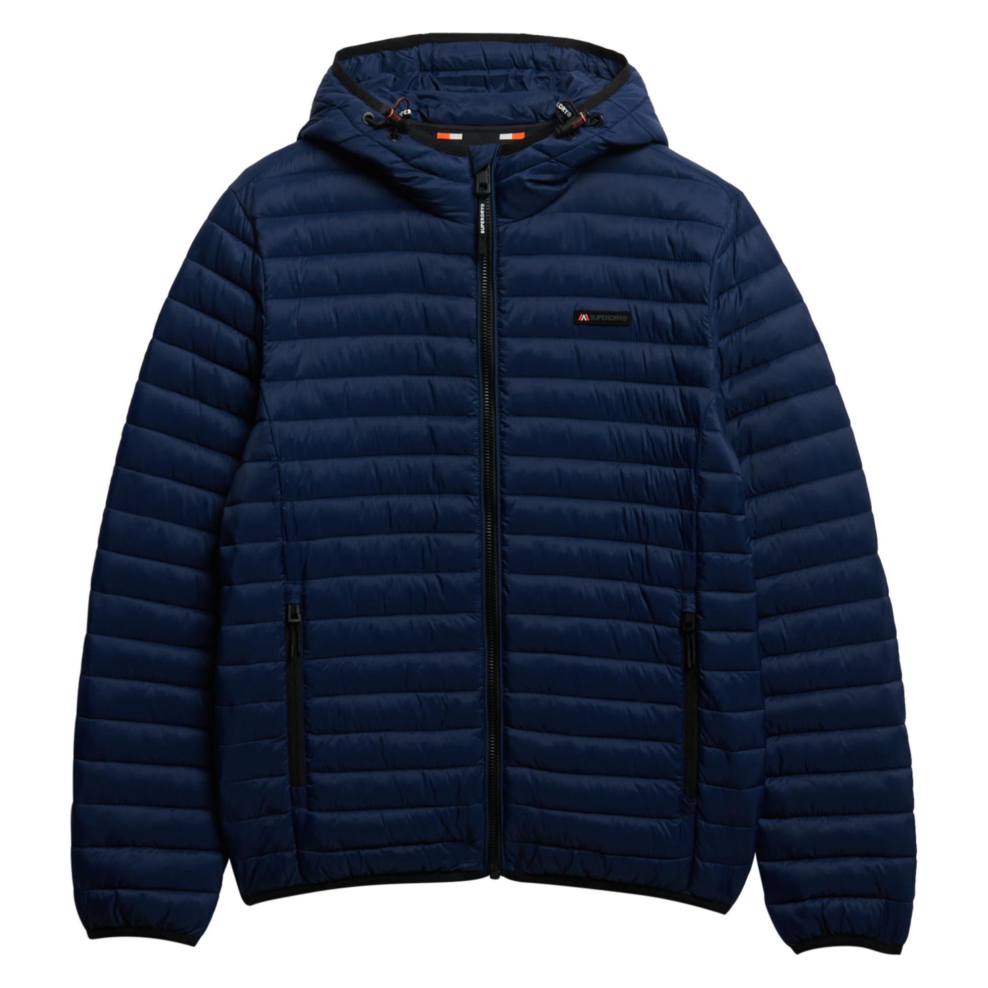 Superdry, Herren, Winterjacken, Fuji Lite Kapuzenjacke, Blau, (L)
